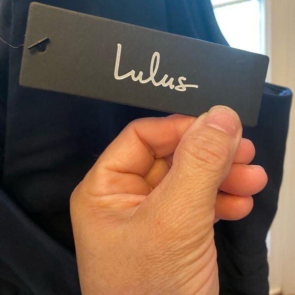 NWT LULU’S NAVY BLUE MAXI DRESS SIZE XL - Picture 4 of 16